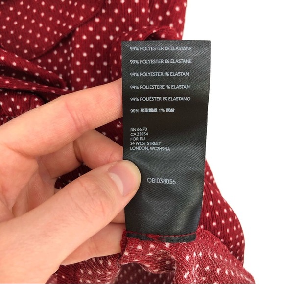 Anthropologie MAEVE Rita Ruffled One Shoulder Top Wine Bordeaux size Large - Picture 6 of 7